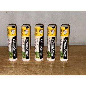 ChapStick Aloha Coconut Limited Edition Lip Balm Set Of 5 Tubes .15 oz New